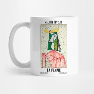 Pablo Picasso Exhibition Art Poster - Buste de Femme Mug